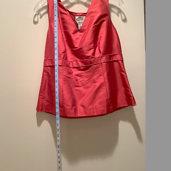 Talbots ClassicSilk Shantung Fushcia sleeveless top Size 10 NWT - Picture 7 of 13